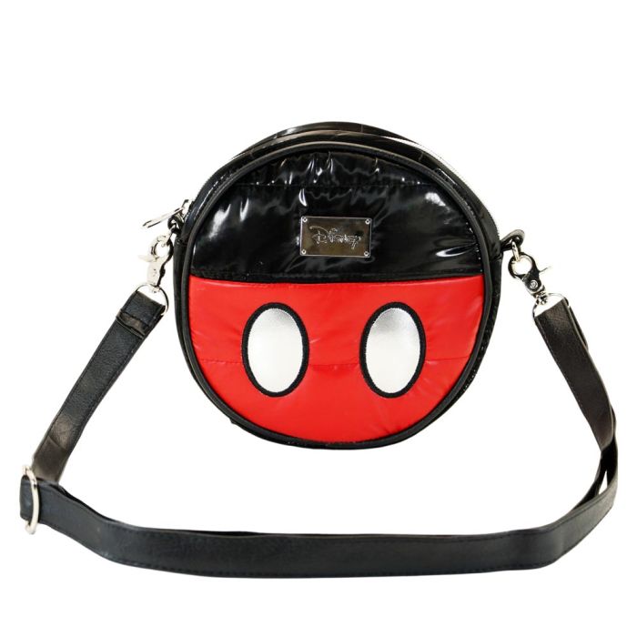 Bolso Redondo Padding Air Disney Mickey Mouse Negro