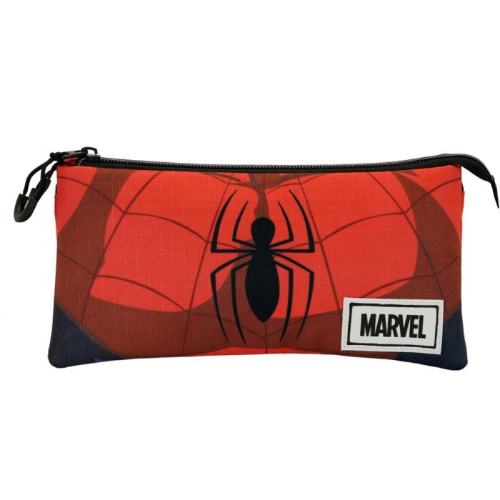 Estuche Portatodo Triple ECO Suit Marvel Spiderman Rojo 1