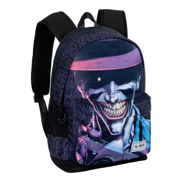 Mochila ECO 2.0 Crazy DC Comics Joker Negro 2