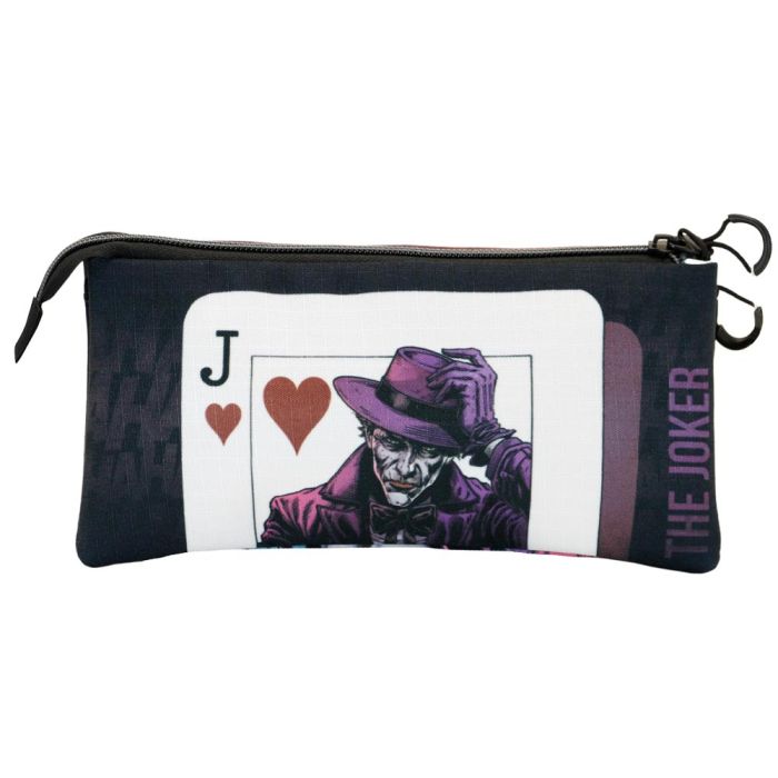 Estuche Portatodo Triple ECO Crazy DC Comics Joker Negro 2