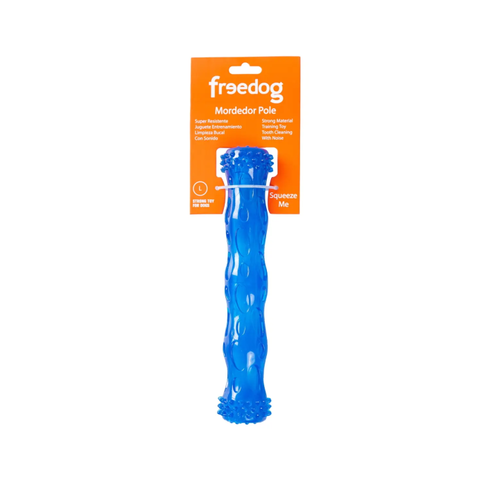 Freedog Mordedor Pole Azul Con Sonido 13,2 cm