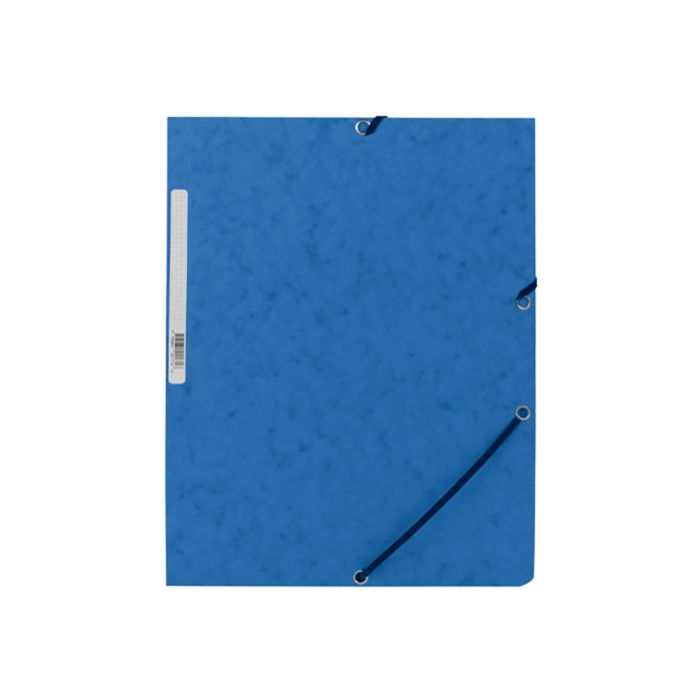 Carpeta gomas kf02167 cartón azul con solapas din a4 q-connect 1