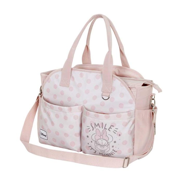 Bolso para Carro de Bebé Mommy Dear Disney Minnie Mouse Salmón