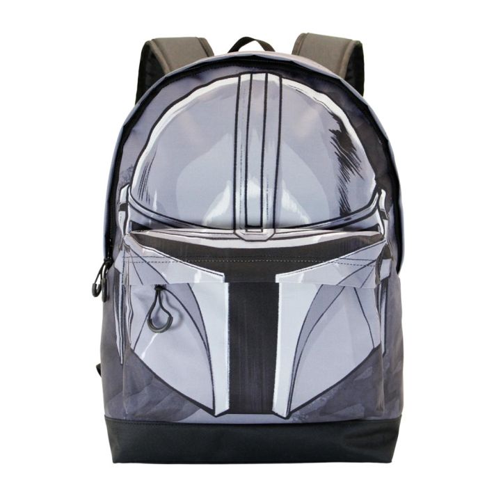 Mochila HS FAN Helmet Star Wars The Mandalorian Gris 1