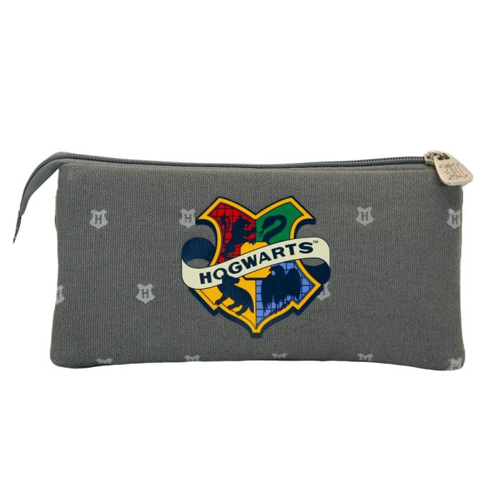 Estuche Portatodo Triple HS Greyly Harry Potter Gris 1