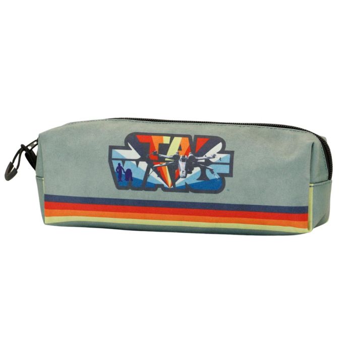 Estuche Portatodo Cuadrado FAN Vintage Star Wars Gris