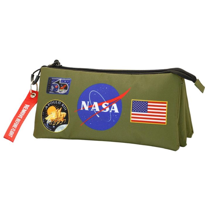 Estuche Portatodo Triple FAN Khaki NASA Multicolor