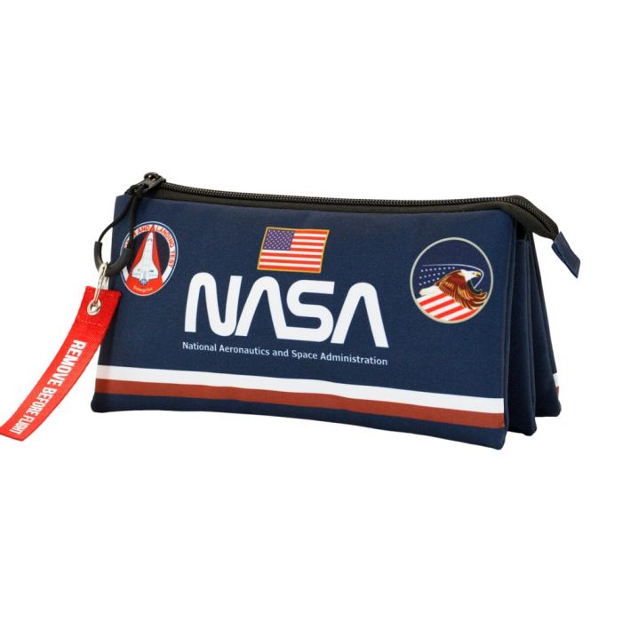 Estuche Portatodo Triple FAN Infinity NASA Azul