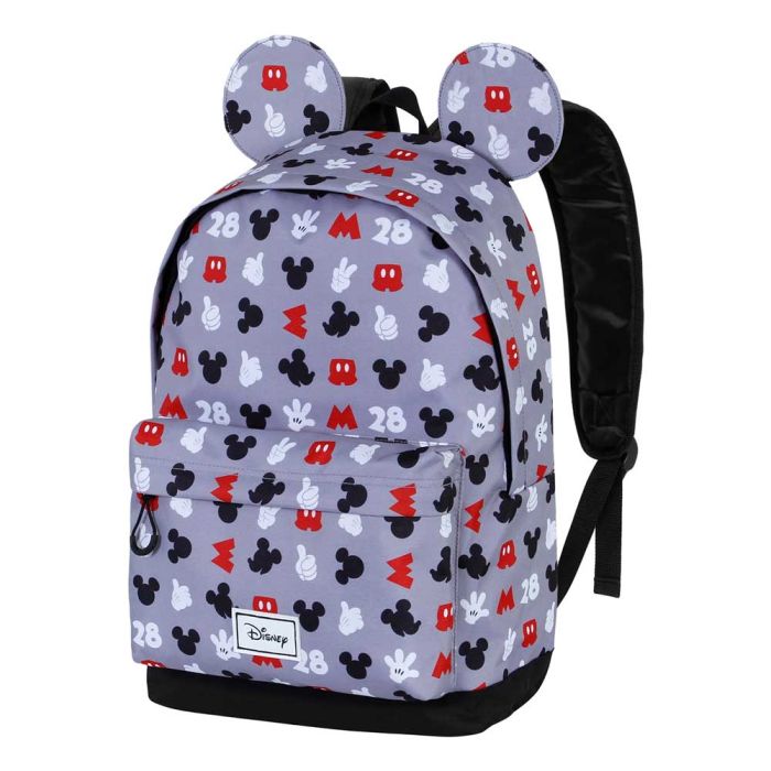 Mochila HS FAN 2.0 Grey Disney Mickey Mouse Gris