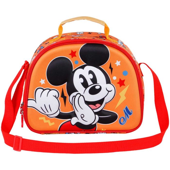 Bolsa Portamerienda 3D Whisper Disney Mickey Mouse Naranja 1