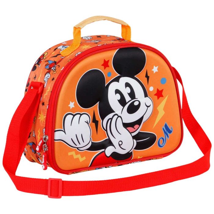 Bolsa Portamerienda 3D Whisper Disney Mickey Mouse Naranja 2
