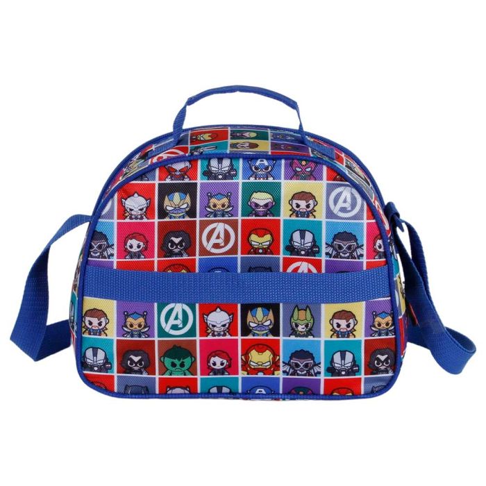 Bolsa Portamerienda 3D Punch Marvel Capitán América Azul 3