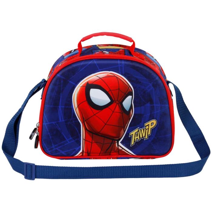 Bolsa Portamerienda 3D Sides Marvel Spiderman Azul 1