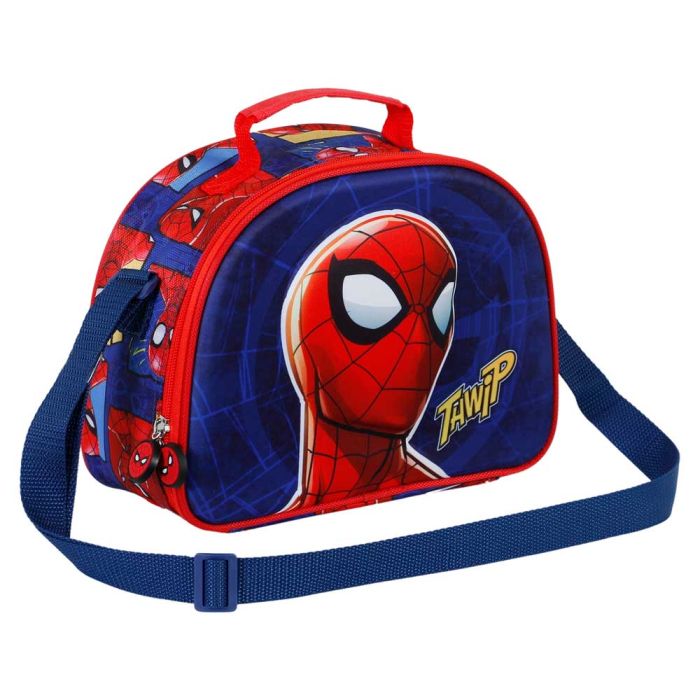 Bolsa Portamerienda 3D Sides Marvel Spiderman Azul 2
