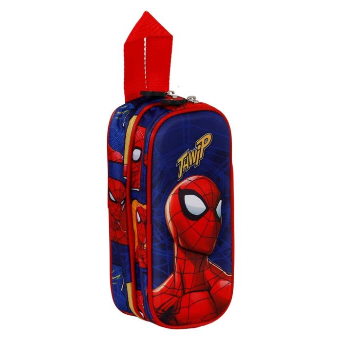Estuche Portatodo 3D Doble Sides Marvel Spiderman Azul 2