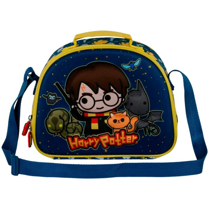 Bolsa Portamerienda 3D Beasty Friends Harry Potter Azul 1