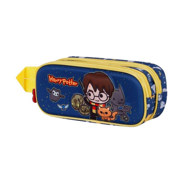 Estuche Portatodo 3D Doble Beasty Friends Harry Potter Azul