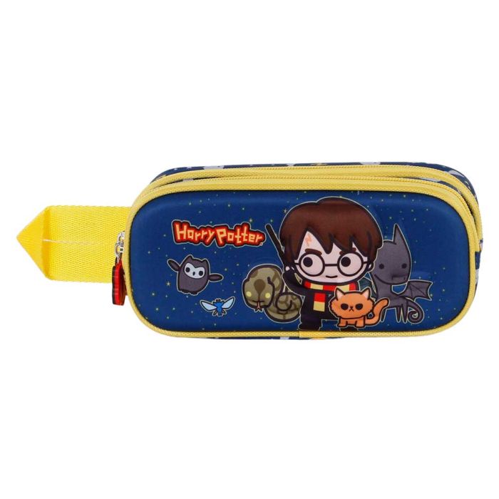 Estuche Portatodo 3D Doble Beasty Friends Harry Potter Azul 1
