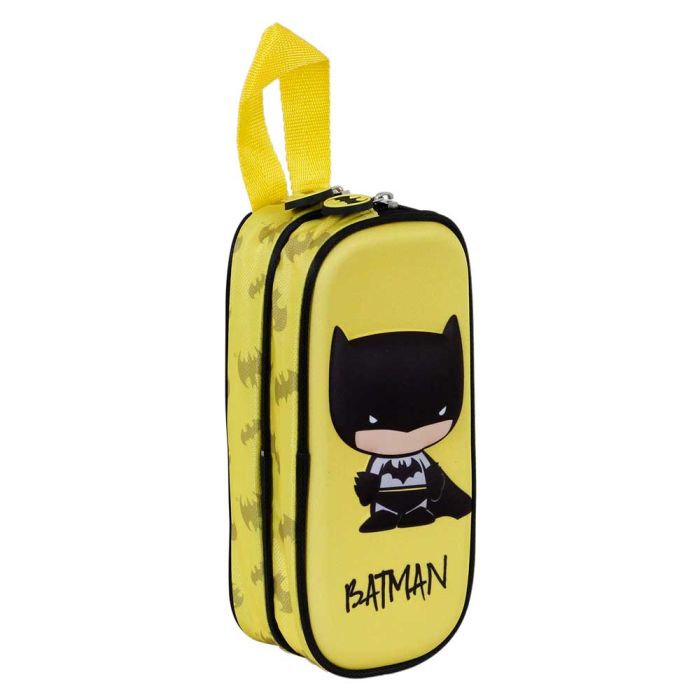 Estuche Portatodo 3D Doble Bobblehead DC Comics Batman Amarillo 2