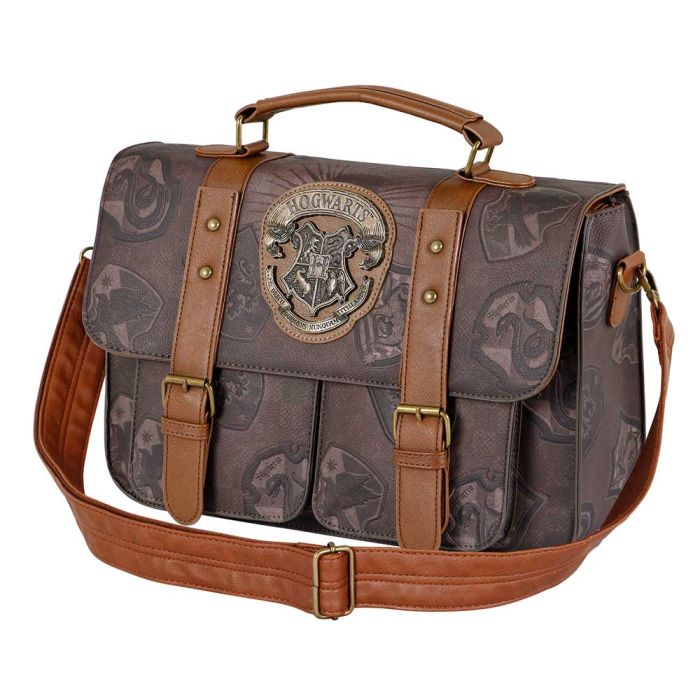 Bolso Satchel Grande Pride Harry Potter Marrón