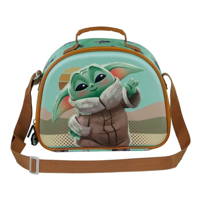 Bolsa Portamerienda 3D Say Hi Star Wars The Mandalorian Verde 1