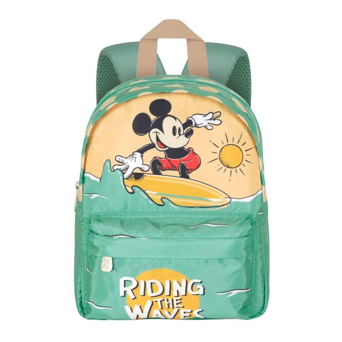 Mochila Preescolar Joy Surf Disney Mickey Mouse Turquesa 1