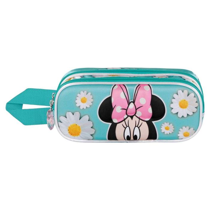 Estuche Portatodo 3D Doble Spring Disney Minnie Mouse Azul 1