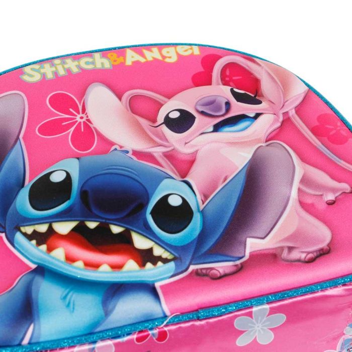 Bolsa Portamerienda 3D Match Disney Lilo y Stitch Rosa 3