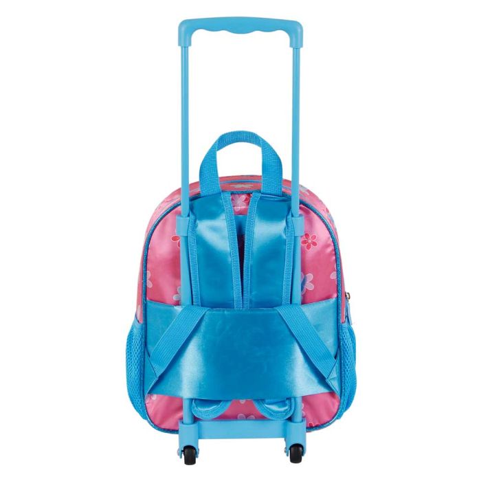 Mochila 3D con Ruedas Pequeña Match Disney Lilo y Stitch Rosa 3