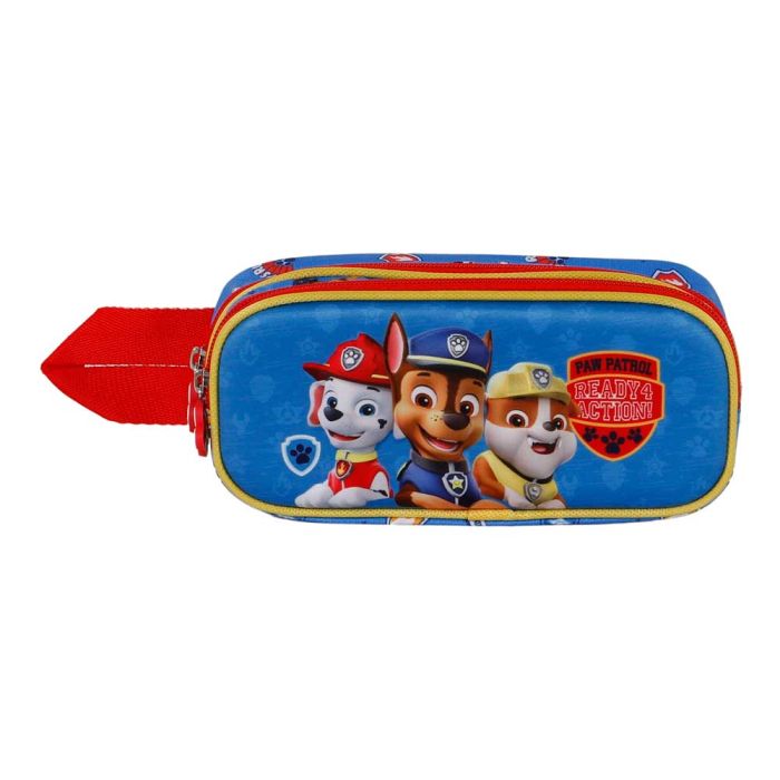 Estuche Portatodo 3D Doble Ready Paw Patrol Multicolor 1