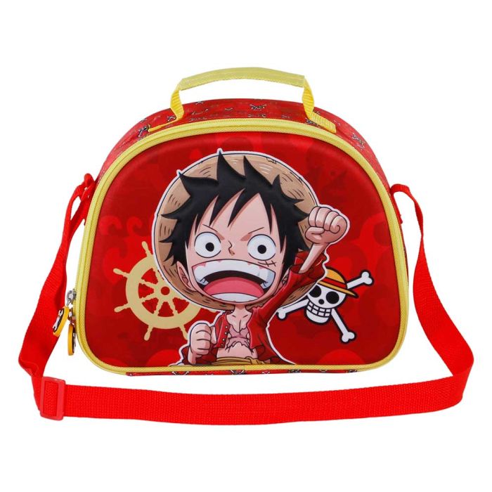 Bolsa Portamerienda 3D Luffy One Piece Rojo 1