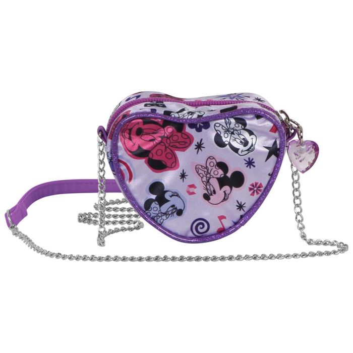 Minnie Mouse Butterflies Bolso Corazón Mini, Lila 3