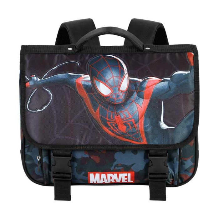 Mochila Cartable 2.0 Miles Marvel Spiderman Negro 1