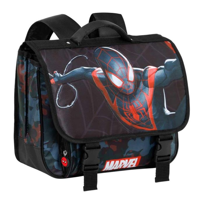 Mochila Cartable 2.0 Miles Marvel Spiderman Negro 2