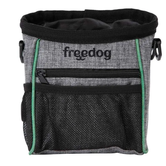 Freedog Snack Bag Gris Y Verde 18,5 X 15 cm