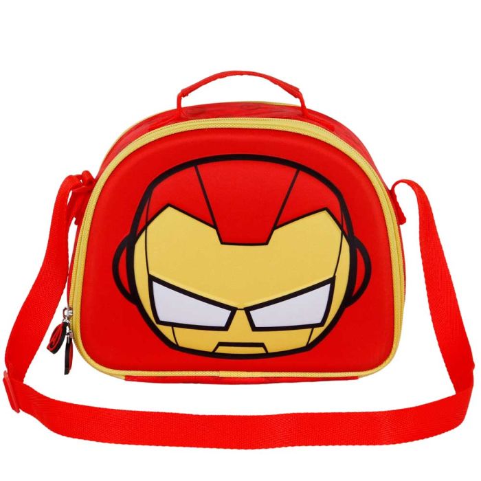 Bolsa Portamerienda 3D Bobblehead Marvel Iron Man Rojo 1