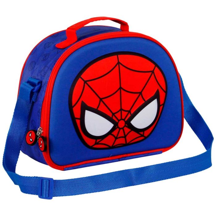 Bolsa Portamerienda 3D Bobblehead Marvel Spiderman Azul 2
