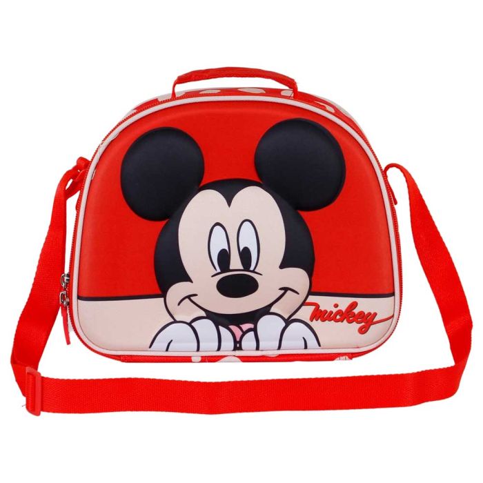 Bolsa Portamerienda 3D Bobblehead Disney Mickey Mouse Rojo 1