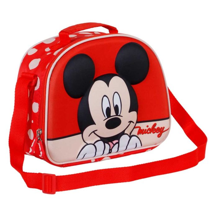 Bolsa Portamerienda 3D Bobblehead Disney Mickey Mouse Rojo 2