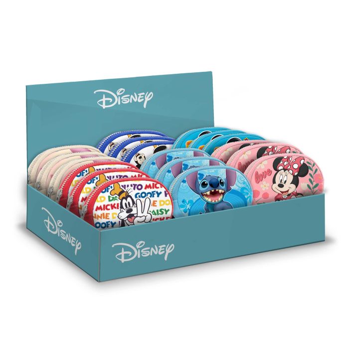 Expositor con 18 Monederos Pill Surtido Disney Mickey Mouse Multicolor