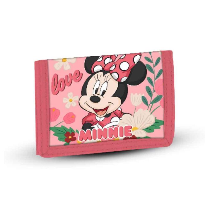 Billetero Velcro Garden Disney Minnie Mouse Rosa