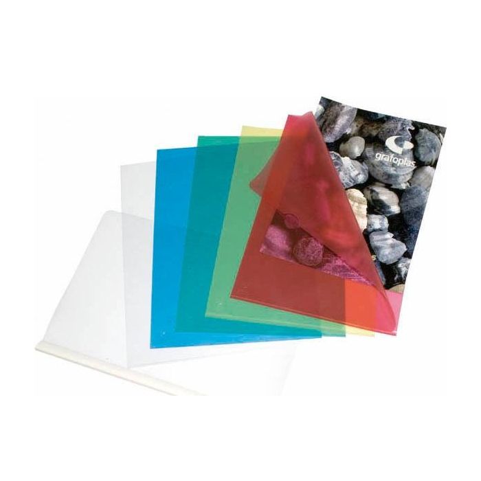 Grafoplas dossier uñero 1/4 pvc 200 micras transparente -50ud- Grafoplas dossier uñero 1/4 pvc 200 micras transparente -50ud-
