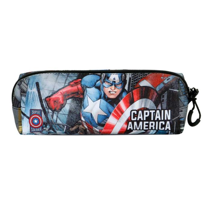 Estuche Portatodo Cuadrado FAN 2.0 Defender Marvel Capitán América Multicolor 2