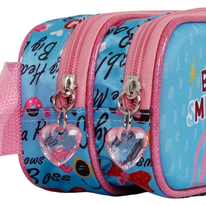 Estuche Portatodo 3D Doble Big Smile Disney Minnie Mouse Azul 4