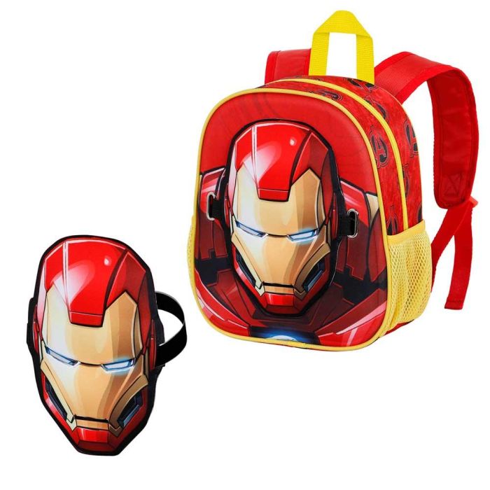 Mochila Mask Armour Marvel Iron Man Rojo