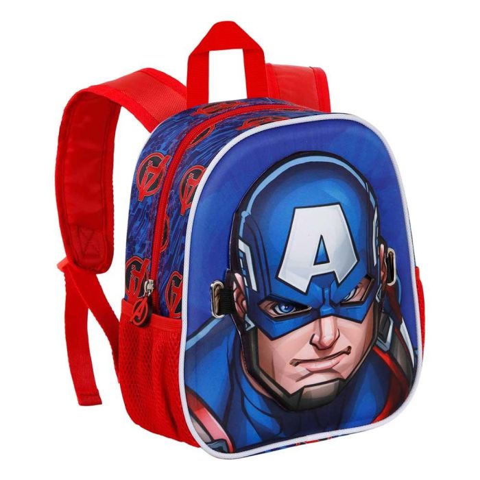 Mochila Mask First Marvel Capitán América Azul 2