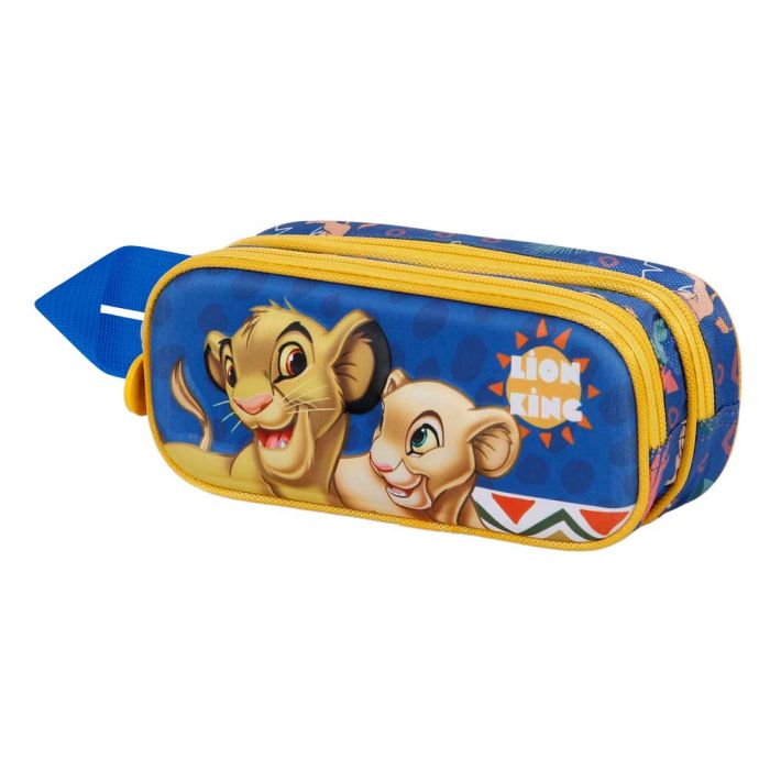 Estuche Portatodo 3D Doble Nala Disney El Rey León Azul