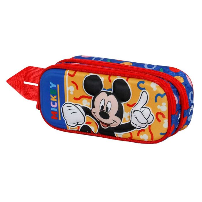 Estuche Portatodo 3D Doble Oh Boy Disney Mickey Mouse Rojo