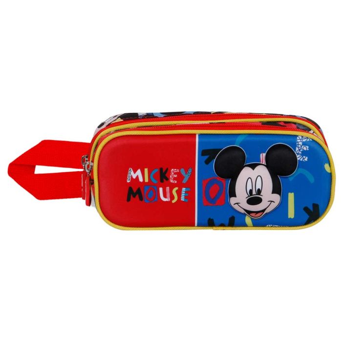 Estuche Portatodo 3D Doble Joyful Disney Mickey Mouse Azul 1