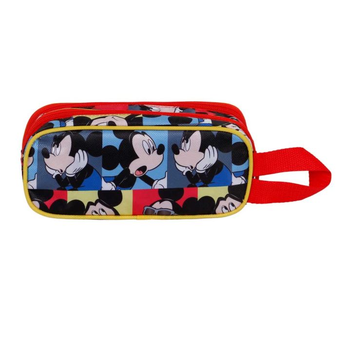 Estuche Portatodo 3D Doble Joyful Disney Mickey Mouse Azul 2
